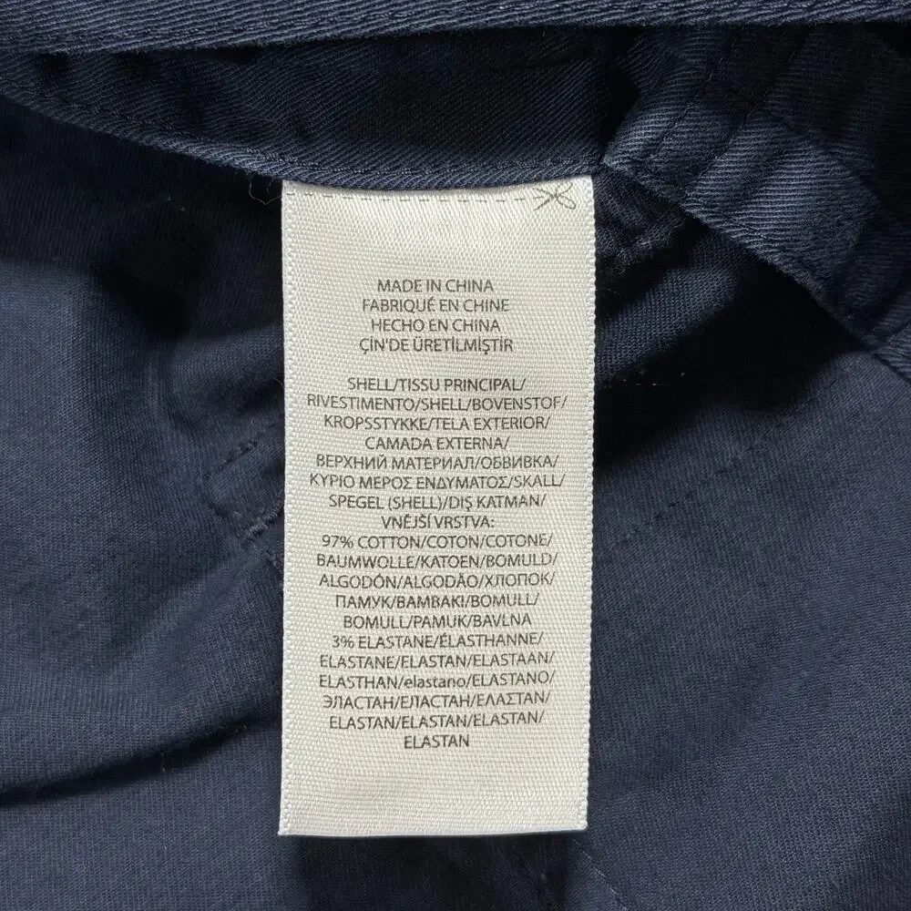 Polo Ralph Lauren Sport Coat Mens XXL Navy Two Button Notch Lapel Cotton Blazer